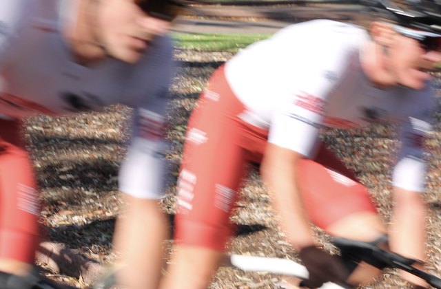 PaceOn athletes riding at speed